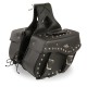 Кофры Medium Zip-Off PVC Studded Throw Over Saddle Bag (13X10X6X19)