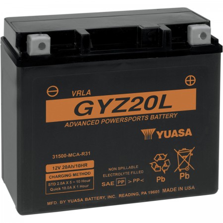 Аккумулятор для мотоцикла 12в YUASA GYZ20L