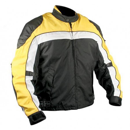 Куртка мужская Tri-Tex, с защитой, черно-желтая