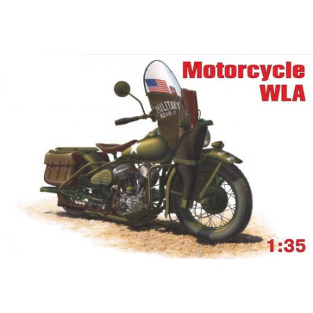 Модель для конструирования амереканского мотоцикла WLA (108 деталей, 1:35)