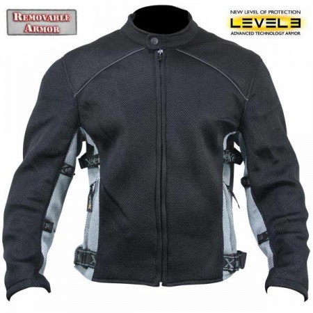 Куртка мужская Mesh Sports Motorcycle Jacket, с защитой, черная