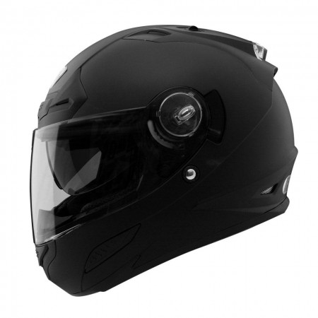 Шлем интеграл THH TS-44 черный, встроенный солнечный визор