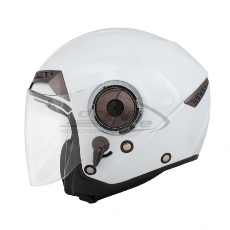 Шлем мотоциклетный, опенфэйс THH T-314, цвет жемчужный