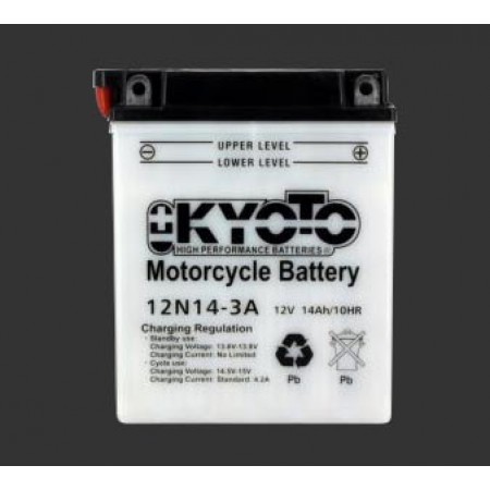 Аккумулятор для мотоцикла KYOTO YB12N14-3A (YB14L-A2)