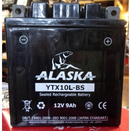 Аккумулятор ALASKA YTX10L-BS 12v