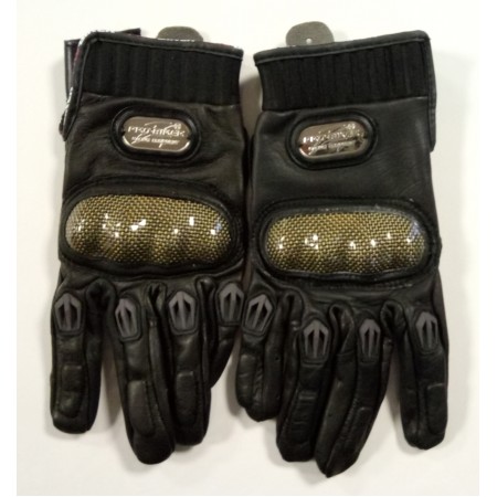 Мотоперчатки с защитой, текстиль с кожаными вставками "PRO-BIKER" MCS-01L