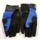 Мотоперчатки с защитой, текстиль, стечатая ткань "PRO-BIKER" MCS-24, синие