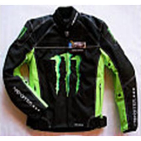 Куртка мужская MONSTER, черно/зеленая, текстиль
