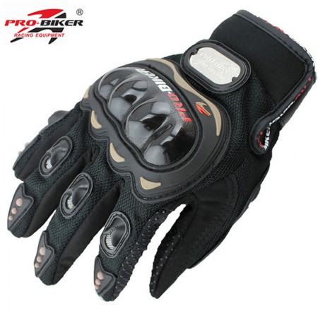 Мотоперчатки с защитой текстильные "PRO-BIKER" MCS-01С, черные